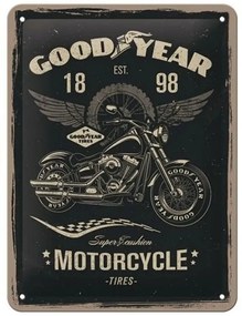 Placă metalică Good Year - Motorcycle