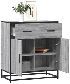 vidaXL Bufetă gri Sonoma 68x35x76 cm din lemn prelucrat