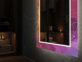 Oglindă LED cu decor D4