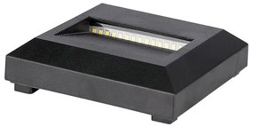 Corp de iluminat LED de exterior pentru scări LED/2W/230V IP65 3000K negru
