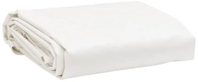 vidaXL Prelată, alb, 5x6 m, 650 g/m²