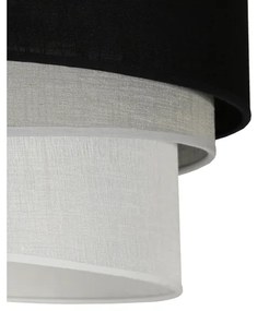 Lustră pe cablu Duolla TRIO 1xE27/15W/230V d. 45 cm negru/gri/alb