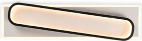 Brilagi - Plafonieră LED dimabilă OUTLINE LED/52W/230V 15x60 cm alb/negru + telecomandă