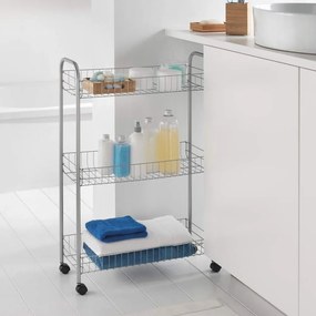 Suport mobil cu rafturi Metaltex Ascona Slim De Luxe, înălțime 84 cm