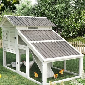Outsunny Set 12 Panouri de Schimb 129x45 cm pentru Căsuțe de Grădină din Oțel Galvanizat Gri | Aosom Romania