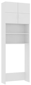 Dulap masina de spalat, alb, 64x25,5x190 cm, PAL Alb
