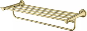Bara portprosop cu raft FDesign Lacrima 60 cm bronz periat