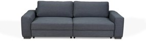 Canapea extensibila cu 3 locuri, Vienna, 106 x 269 x 92 cm, gri inchis