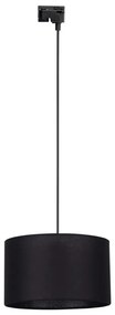 Lustră pe cablu pentru sistem de șină TRACER 1xE27/15W/230V d. 38 cm negru