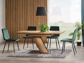 Scaun de sufragerie Isaac (verde + Negru). 1050332