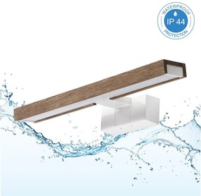 Brilagi-LED Lumină pentru oglindă de baie 3-în-1 WOODY MIRROR LED/8W/230V 40 cm IP44 alb/stejar