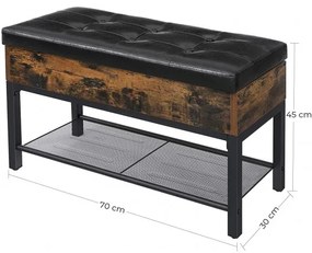Pantofar Vintage, Maro, 70 x 30 x 45 cm