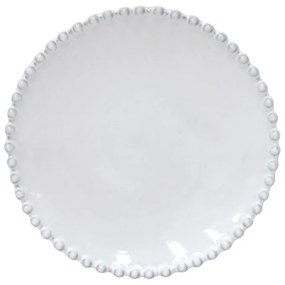 Farfurie ceramică pentru fursecuri Costa Nova Pearl, ⌀ 17 cm, alb