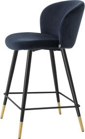 Scaun de bar design elegant LUX Counter Stool Volante, albastru 115739 HZ