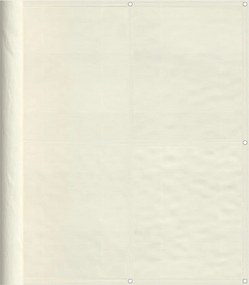 vidaXL Paravan de balcon, crem, 120x1000 cm, 100% poliester oxford