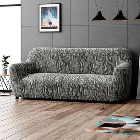 Gaico Huse bielastice UNIVERSO NOU dungi alb-negru fotoliu triplu (l. 170 - 220 cm)