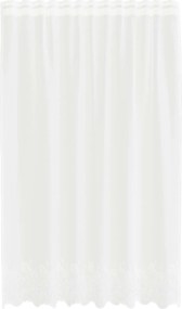 vidaXL Cortină din Dantelă cu perdele Alb 240 x 150 cm Poliester