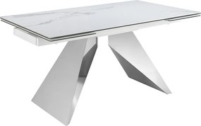 Masa extensibila deosebita design LUX Porcelain Marble 160-240cm