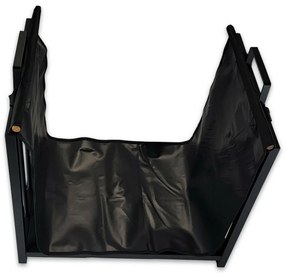 Suport metalic Aldotrade pentru lemne cu geantă detransport, 51 x 37 x 50,5 cm