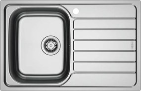 Chiuveta bucatarie inox Franke Spark 78x50 cm cu 1 cuva cu picurator dreapta finisaj lucios