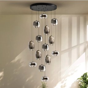 Lustra cu 14 pendule LED cu telecomanda Onice 14L