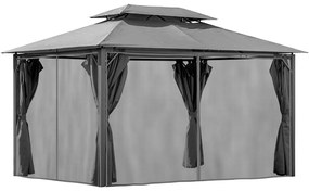 Foișor de grădină Tino 3x4 grafit