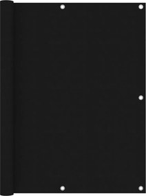 vidaXL Paravan de balcon, negru, 120x400 cm, țesătură oxford