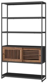 Raft E1121 BK, metal, negru