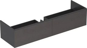 Dulap baza pentru lavoar suspendat Geberit Xeno2 gri 2 sertare 160 cm