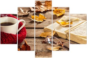 Tablou - Ceainărie de toamnă (150x105 cm)