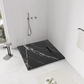 Cadita de dus Bazalt Carrara neagra 90x90