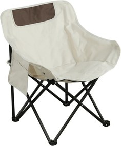 Scaun camping URAO, bej/negru, stofa clasica/metal, 58x51x66 cm