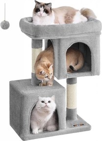 Ansamblu pentru pisici, 49 x 32 x 74 cm, plus, gri, Feandrea