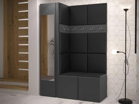 Mobilier hol Tovenaz X (Negru) (cu oglindă). 1104786