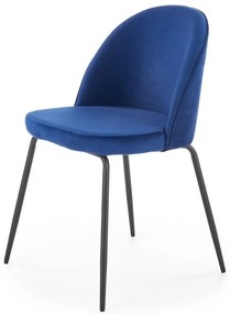 Scaun K314 velvet albastru