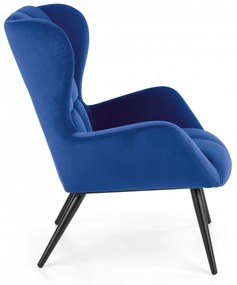 Fotoliu Tyrion velvet bleumarin H91 cm