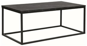 Masuta de cafea cu blat cu decor de marmura ROSSI A 110x60 negru