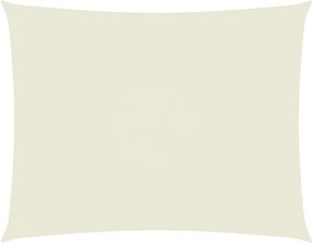 vidaXL Pânză parasolar, crem, 2,5x4 m, țesătură oxford, dreptunghiular