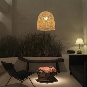 Lustră pe cablu Immax 08262L PELO 1xE27/40W/230V d. 40 cm ratan