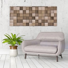 Tablou - Cuburi bej (120x50 cm)