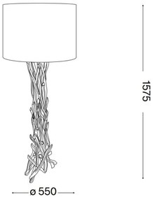 Lampadar Ideal Lux DRIFTWOOD 1xE27/60W/230V guava