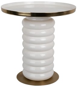 Măsuță auxiliară rotundă din metal ø 41 cm Ruby – Leitmotiv