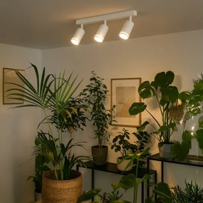 Spot aplicat PIPE 3xGU10/10W/230V, alb