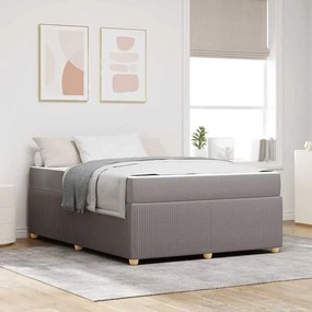 vidaXL Cadru de pat Altele Gri taupe 140 x 200 cm țesătură