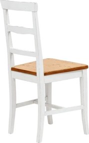 Scaun, L45 43 H92 cm, cu sezut din lemn masiv