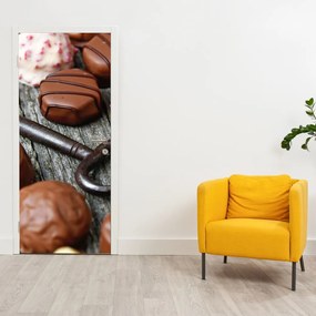 Fototapet pentru ușă - Ciocolată și cheie (95x205cm)