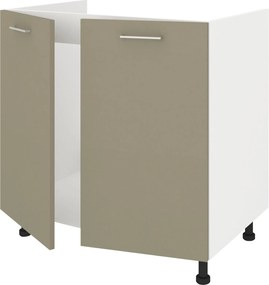 Corp Masca Chiuveta Lecce, 2 Usi, Taupe/Alb, 80 x 50 x 80 cm