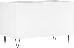 vidaXL Dulap de discuri, alb, 74,5x38x48 cm, lemn prelucrat