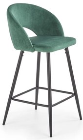 Scaun de bar H96 velvet verde