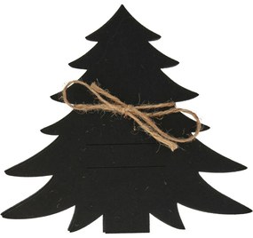 Buzunar pentru tacâmuri X-Mas Tree negru, set de 4bucăți